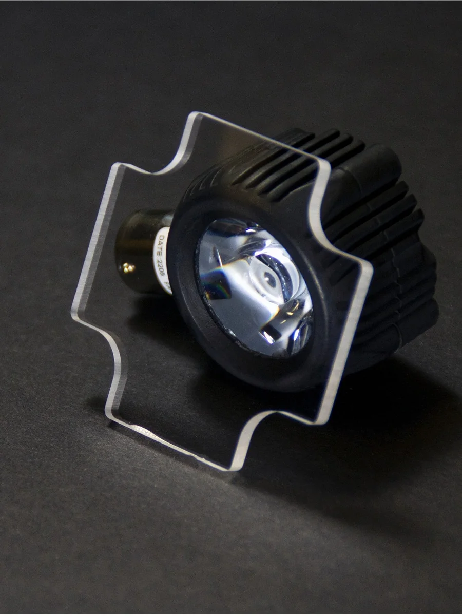 King Air Ice Light Windows transmit light from the ice light to the leading edge